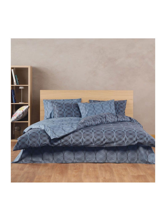 Kentia Πάπλωμα Μονό 160x240εκ. Jentry 01 Blue 300 GSM