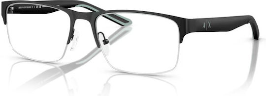 Armani Exchange Metal Eyeglass Frame Black AX1068 6000