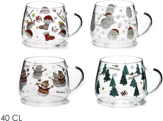 General Trade Christmas Mug Glass (Μiscellaneous Designs/Colors)