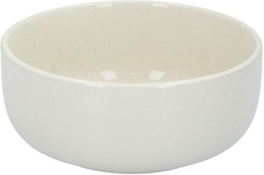 Atmosphera Serving Bowl Round Ceramic White with Diameter 15cm