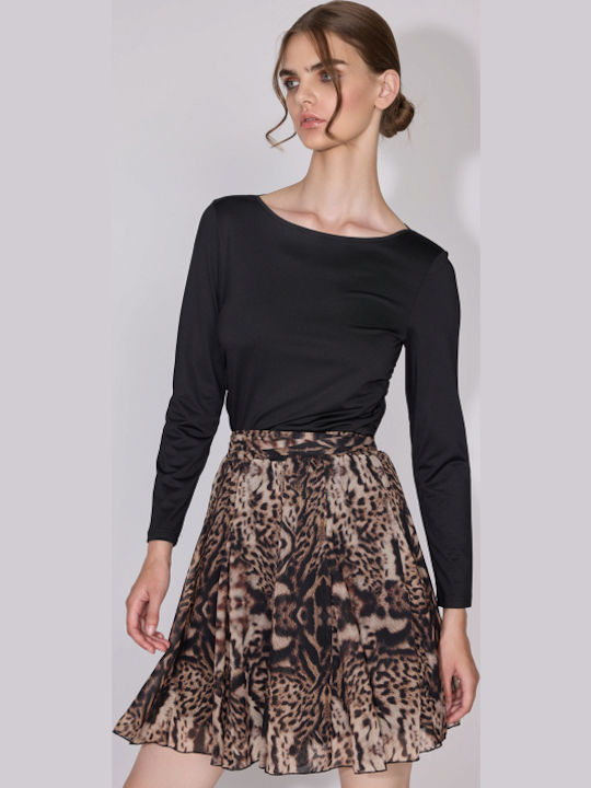 Mini Φούστα Λεοπάρ Animal Print