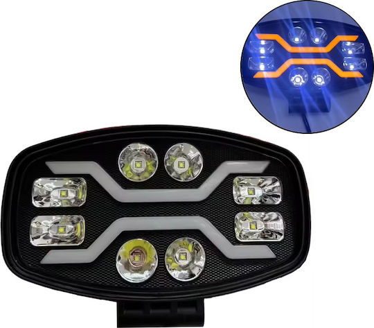 Rectangleς Waterproof Headlights Car LED 12 / 24V 120W 10cm with White Lighting 1pcs