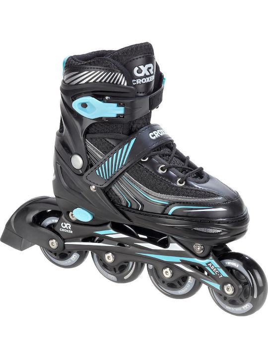 Patine cu rotile ajustabile Croxer Optima Negru Turcoaz M 35-38