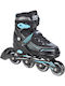 Patine cu rotile ajustabile Croxer Optima Negru Turcoaz M 35-38