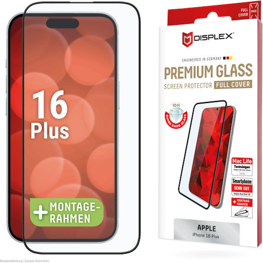 Displex Full Face Tempered Glass Μαύρο (iPhone 15 Plus / 16 Plus)