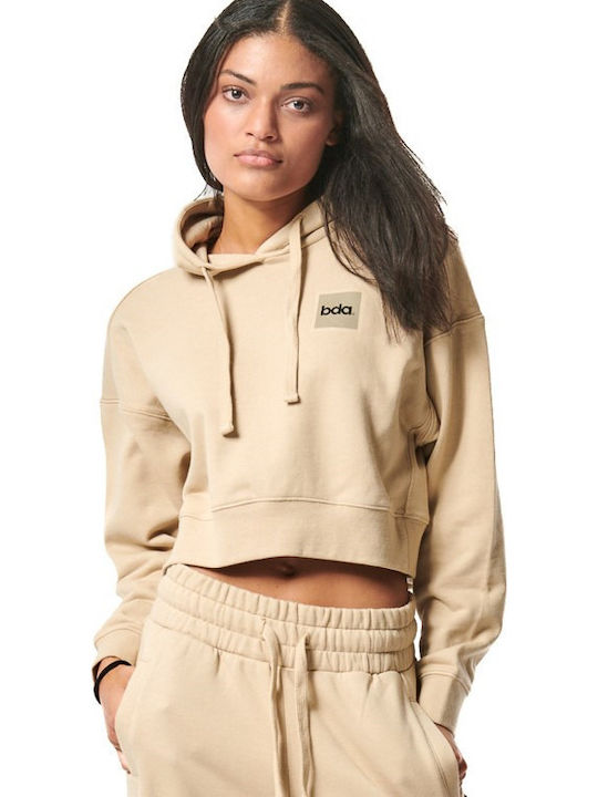 Body Action Cropped Γυναικείο Φούτερ Sand Grey ...