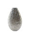 Marhome Vază Decorativă Metalic Argintiu 37x12.5x62.5cm 1buc