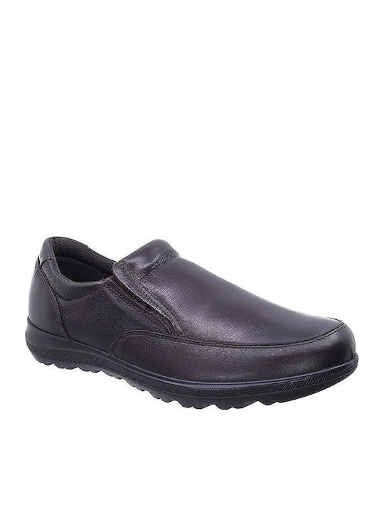 Δερμάτινα Ανδρικά Loafers σε Καφέ Χρώμα