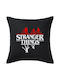 Stranger Things Upside Down Sofa Cushion Black 100% Cotton Filling Included 50x50cm