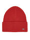 Beanie Masculin Căciulă cu Tricotaj Rib în culoarea Roșu