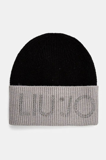 Beanie Γυναικείος Σκούφος Πλεκτός σε Μαύρο χρώμα