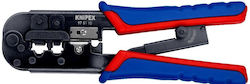 Knipex Πρέσα Ακροδεκτών Δικτύου RJ45 με Απογυμνωτή & Μηχανισμό Καστάνιας Knipex Πρέσα Ακροδεκτών Δικτύου RJ45 με Απογυμνωτή & Μηχανισμό Καστάνιας
