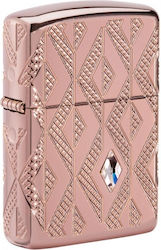 Zippo Αναπτήρας Φλόγας Ροζ Χρυσό Armor Geometric Diamond Zippo Αναπτήρας Φλόγας Ροζ Χρυσό Armor Geometric Diamond