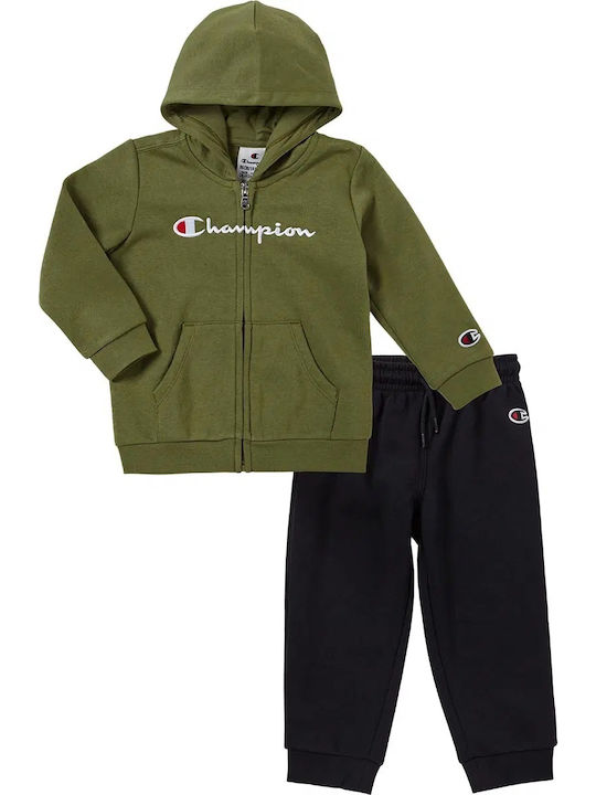 Champion Kids Sweatpants Set Khaki 2pcs
