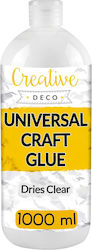 Creative Deco Universal School Glue Pva White 1000ml Paper Cardboard Wood Ceramics Felt Dries Clear Non-toxic Quick-drying Ideal Art Projects Creative Deco Universal School Glue Pva White 1000ml Paper Cardboard Wood Ceramics Felt Dries Clear Non-toxic Quick-drying Ideal Art Projects