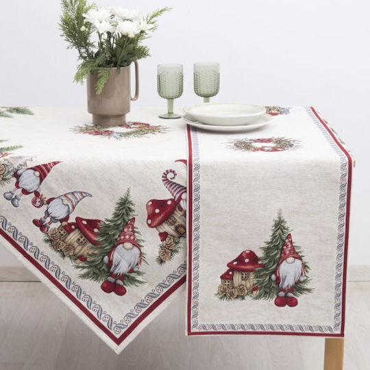 Dimeco Christmas Tablecloth Runner Fabric L35xW100cm.
