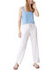 Damen Stoff Hose Weiß