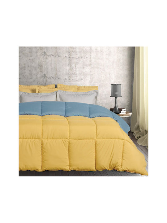Das Home Duvet Queen with Microfiber Filling 220x240cm 9644 Yellow 10.5 togs Togs