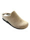 Anatomical Women's Slippers with Fur Beige