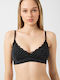 Minerva Zebra Women's Bralette Bra Anthracite Zebra