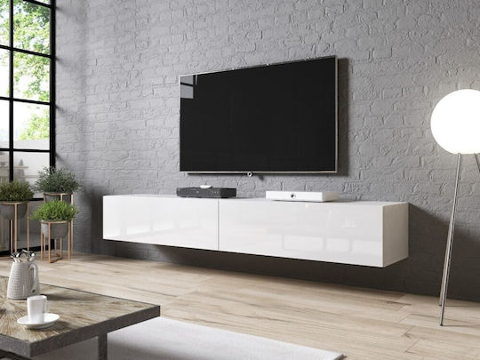 Έπιπλο Τηλεόρασης White Gloss Μ200xΠ40xΥ37cm