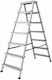 AWTools Leiter Aluminium mit 2x7 Stufen