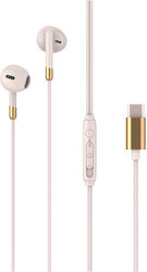 Egoboo In-ear Handsfree Ακουστικά με Βύσμα USB-C Ροζ Egoboo In-ear Handsfree Ακουστικά με Βύσμα USB-C Ροζ