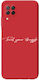Huawei P40 Lite Trust Your Struggle Red Colored Silicone Tpu Θήκη