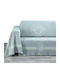 Makis Tselios Home Olympus1 Ριχτάρι Πολυθρόνας Chenille 180x180εκ. Grey 24270