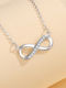 By Queen Necklace Infinity from Silver with Zircon