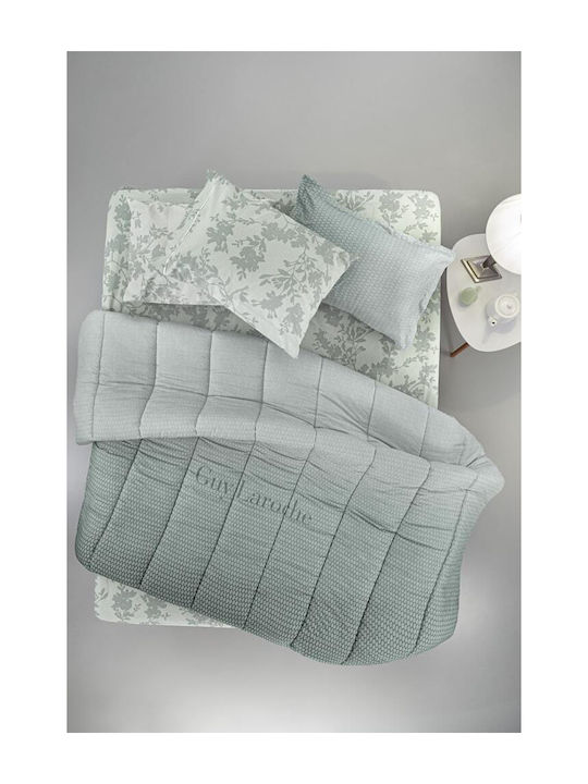 Guy Laroche Duvet Queen 220x240cm Christy Aqua Grey