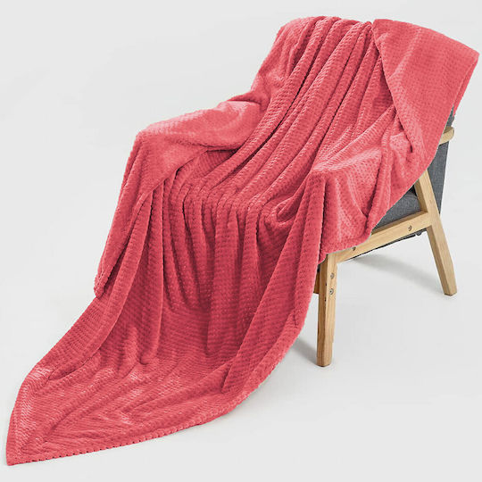 TnS Pătură Catifea Dublă 200x220cm Roz