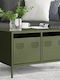 Metal TV Stand Olive Green M68xP50xH43.5cm