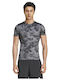 Allover Print Aeroready Αθλητικό T-shirt Μαύρο