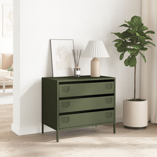 Συρταριέρα Κρεβατοκάμαρας mit 3 Schubladen 68x39x58.5cm Συρταριέρα Κρεβατοκάμαρας mit 3 Schubladen 68x39x58.5cm