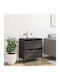 Drawers Storage Metal L68xW39xH73.5cm