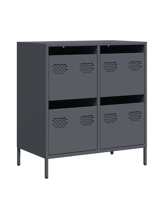 Drawers Storage Metal L68xW39xH73.5cm