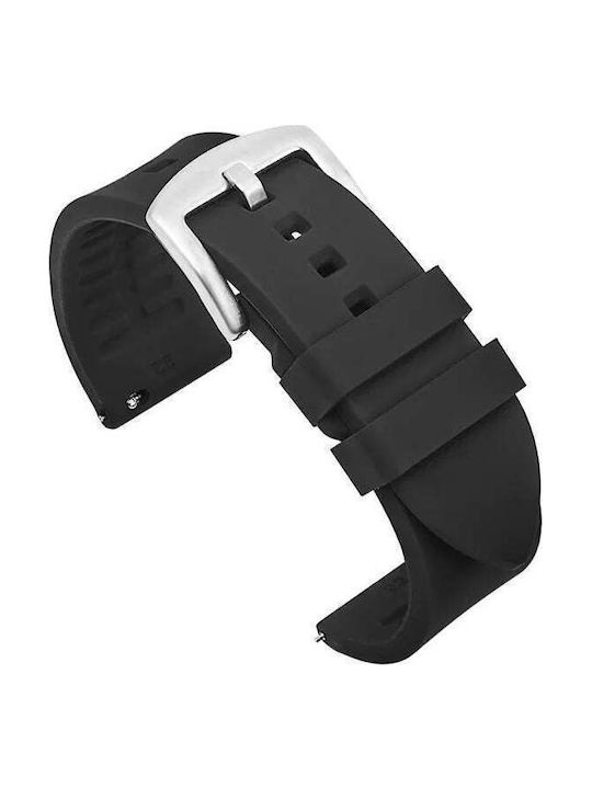Rubber Strap Black 20mm
