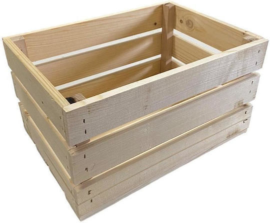 NSwoodenbox Decorative Crate Garden Wooden 35cmx25cmx18cm ns218107
