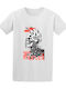 Short-Sleeve Punk Ever Blouse White