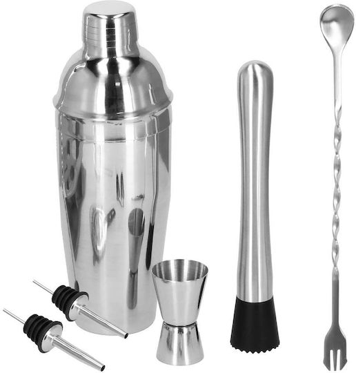 Cocktail Shaker Kit Bartenders 550ml Ki13 6 Pieces