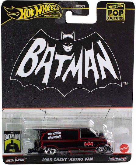 Hot Wheels Premium Car Pop Culture Batman 1985 Chevy Astro Van 3+ Years For 3+ Years
