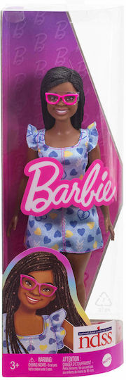 Barbie Fashionistas Doll Fashionistas Down Syndrome Dark Skin for 3+ years+ Years (Various Designs/Assortments of Designs) 1pc