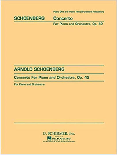 G. Schirmer Concerto Παρτιτούρα για Πιάνο / Ορχήστρα