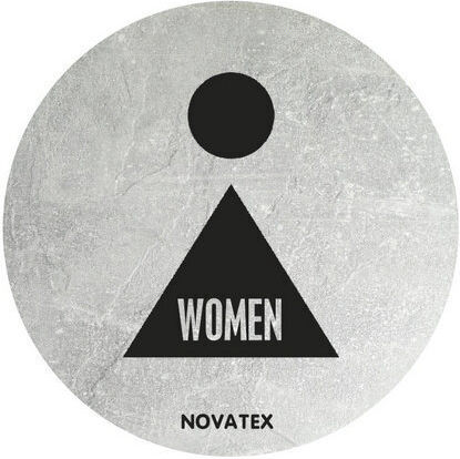 Novatex Plăcuță WC Pentru femei cu Lungime 10cm 02-610