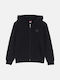 Joyce Kids Cardigan with Hood Black