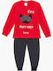 Pretty Baby Kinder Schlafanzug Winterlich Rot
