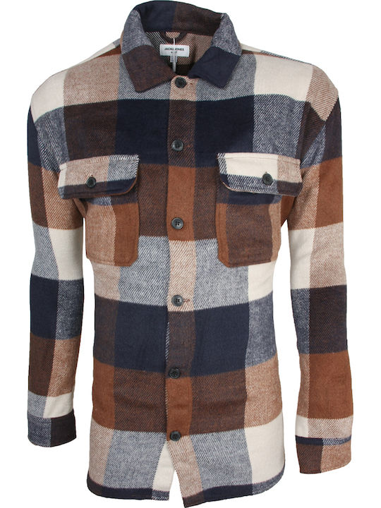 Jack & Jones Langärmlig Hemd Geprüft Brown-Black