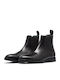 Leder Schwarz Herrenstiefel