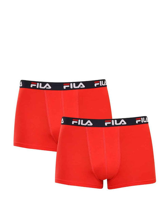 FILA Ανδρικά Μποξεράκια Κόκκινα 2Pack
